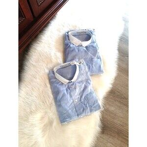 NEW~ COACH Women's Blue/White Oxford Shirts Size 12 Bundle of 2 Career Wear